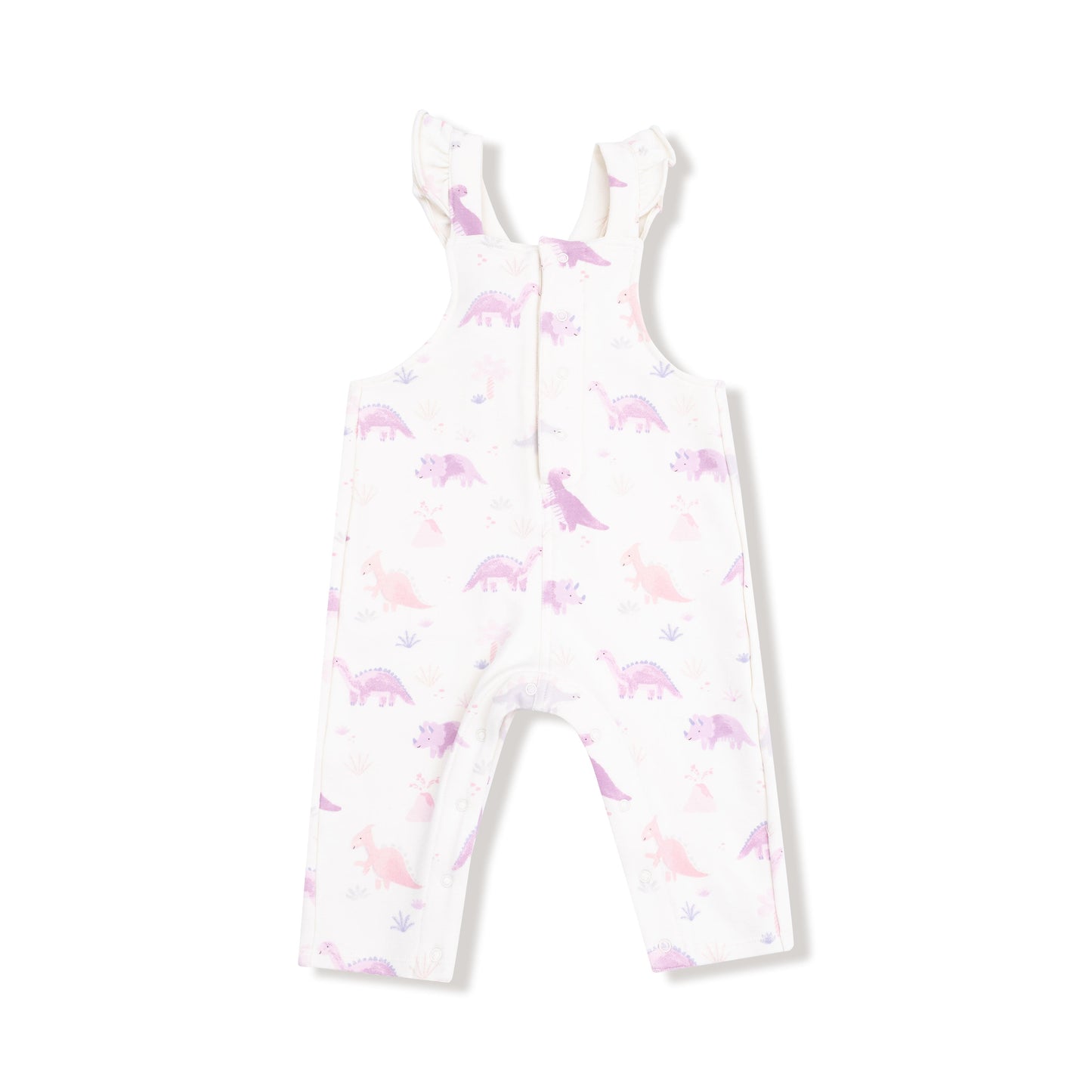 Front Placket Ruffle Overall