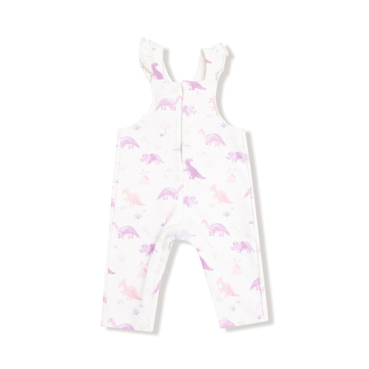 Front Placket Ruffle Overall
