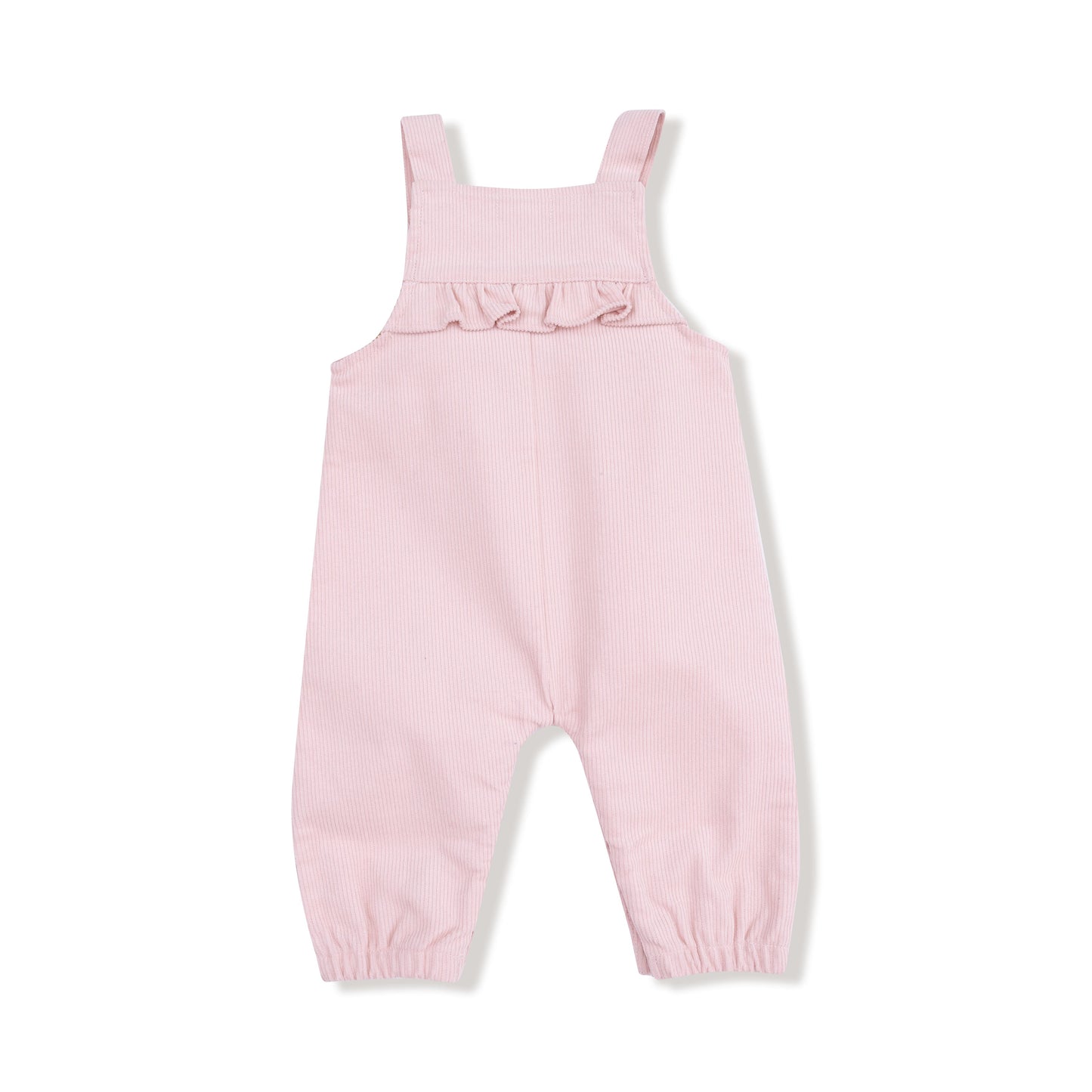Veiled Pink - Yoke Ruffle Overall