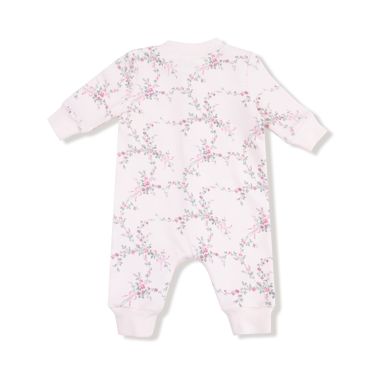 Baseball Collar Romper with Front Placket