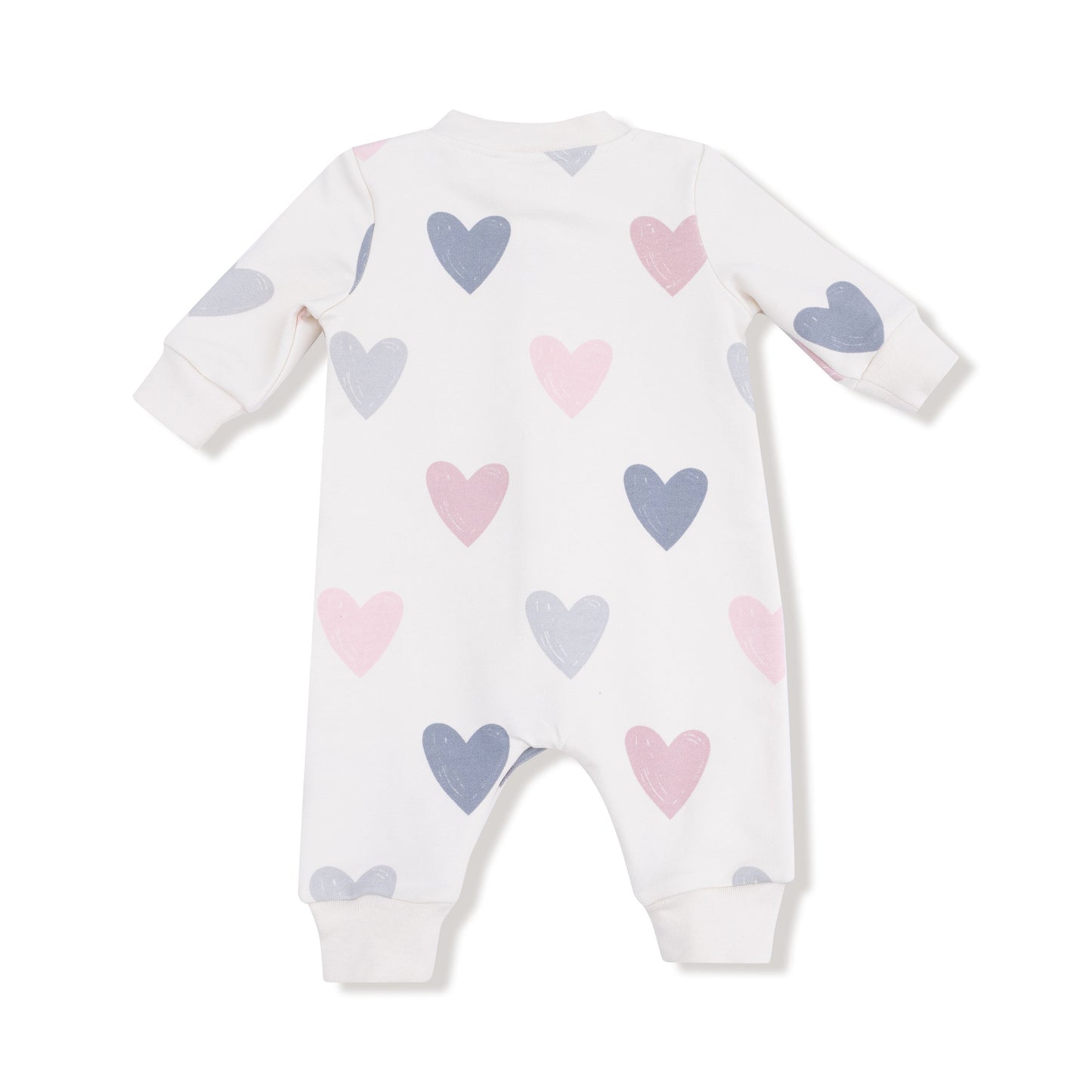Baseball Collar Romper with Front Placket