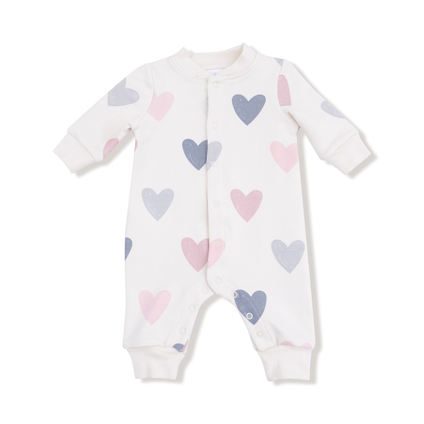 Baseball Collar Romper with Front Placket