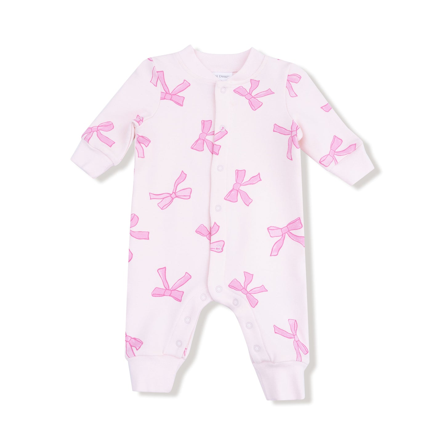 Baseball Collar Romper with Front Placket