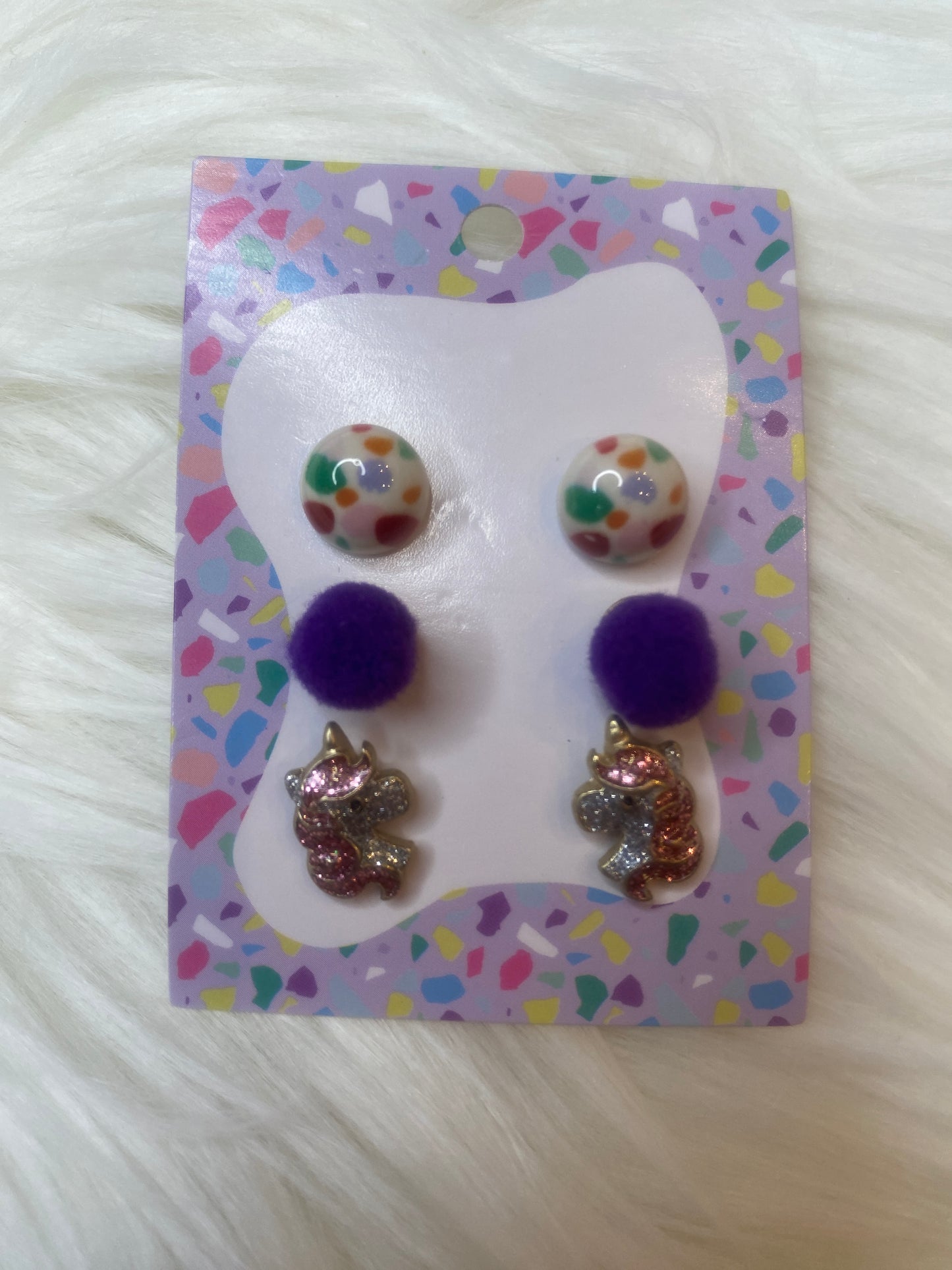 Kids Unicorn Earring Set