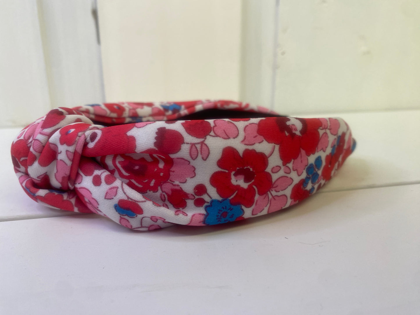 Floral Print Top Knot Headband