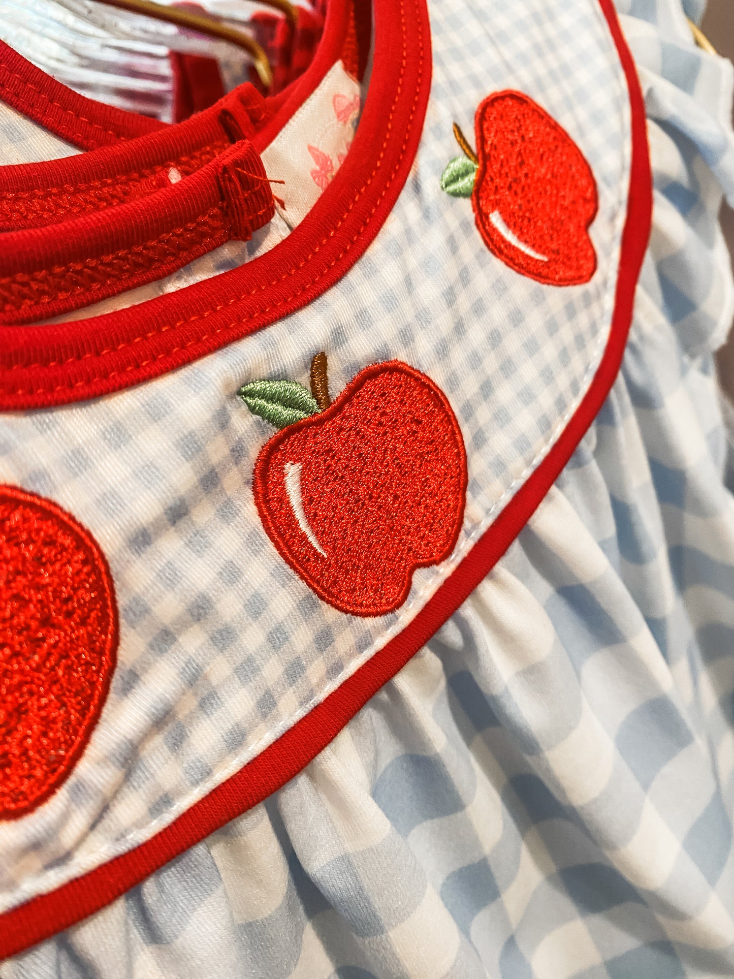 Back to School Plaid Apple