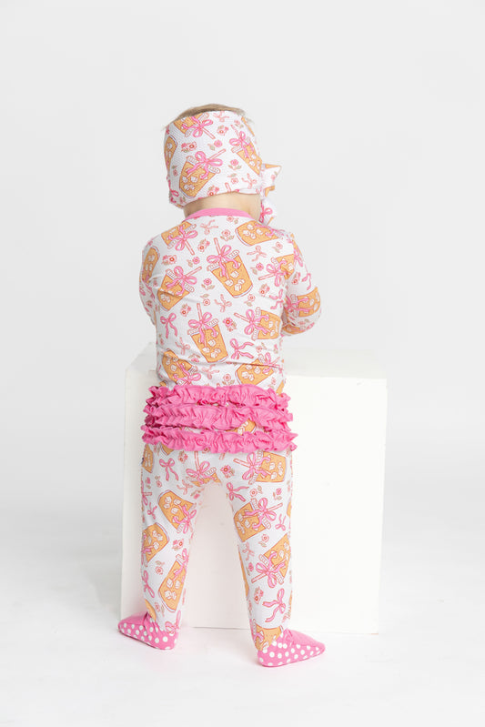 Bows and Brews Bamboo Convertible Zip Romper