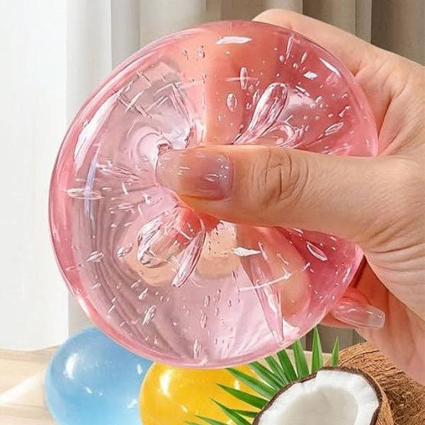 Coconut Oil Squishies® Smooth Sensory Stress Ball & Fidget Toy – Choose Your Color