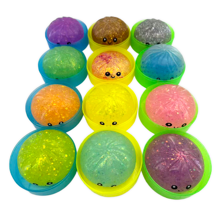 Fun Doh Glow-in-the-Dark Mystery Streamer Dumpling Squishy – Color Capsule