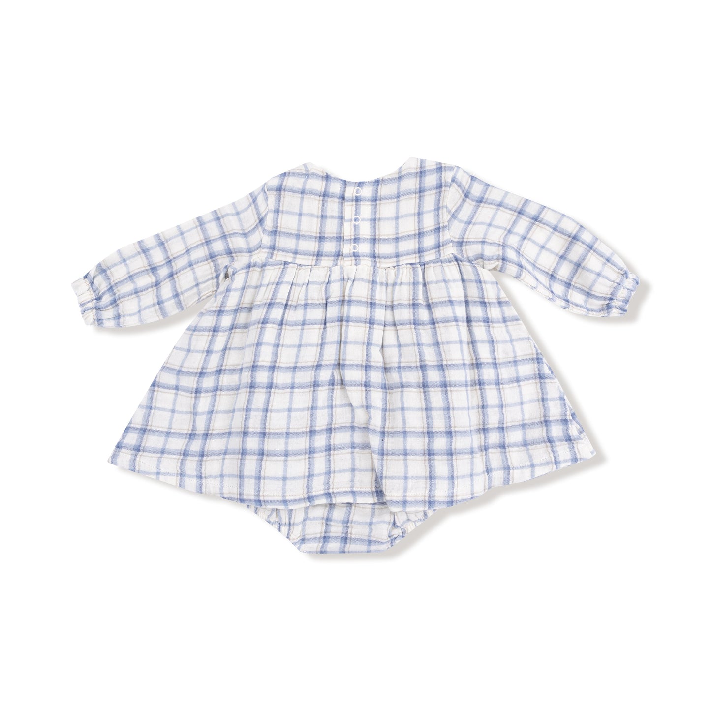 Long Sleeve Smocked Ruffle Bubble with Skirt