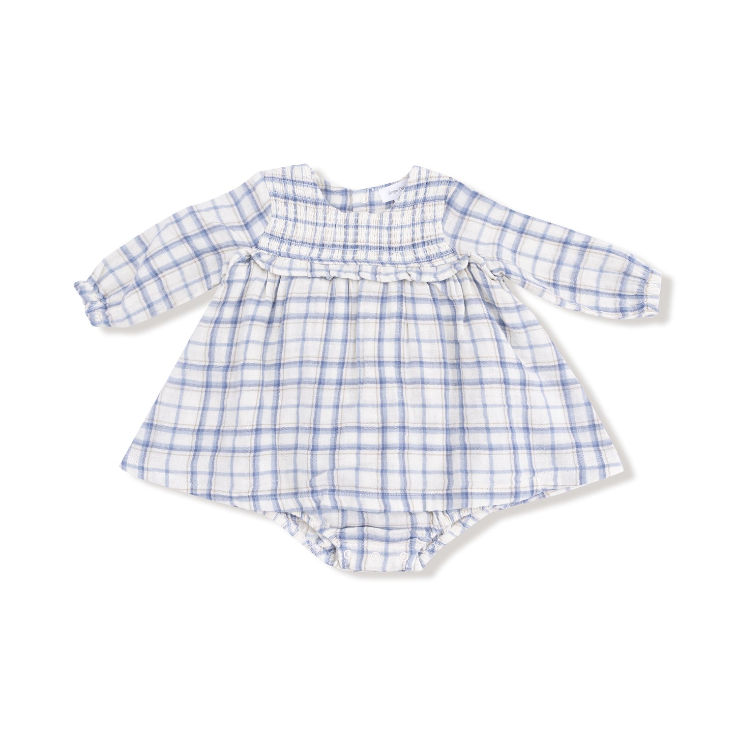 Long Sleeve Smocked Ruffle Bubble with Skirt