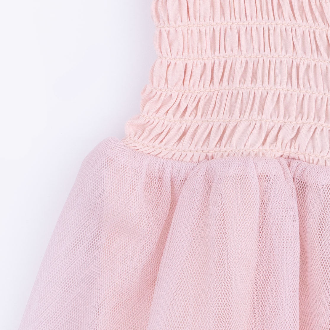 Solid Lotus - Long Sleeve Smocked Bubble with Tutu & Knotted Headband Set