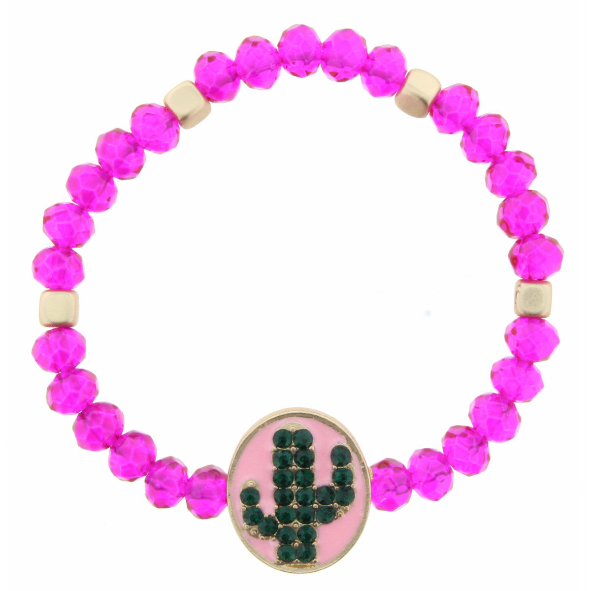 Pink Cactus Bracelet