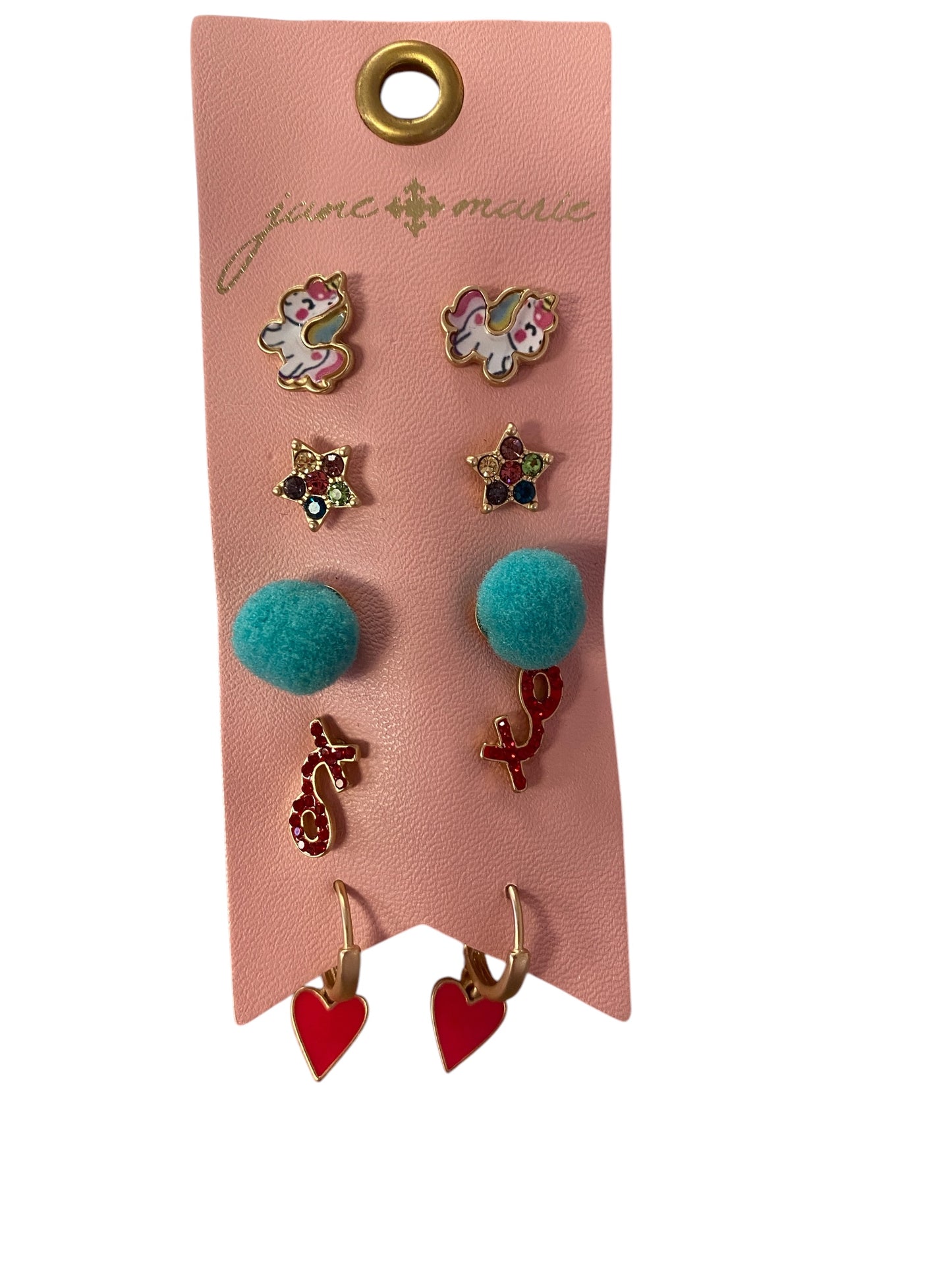 Kids Unicorn 5 Earring Set