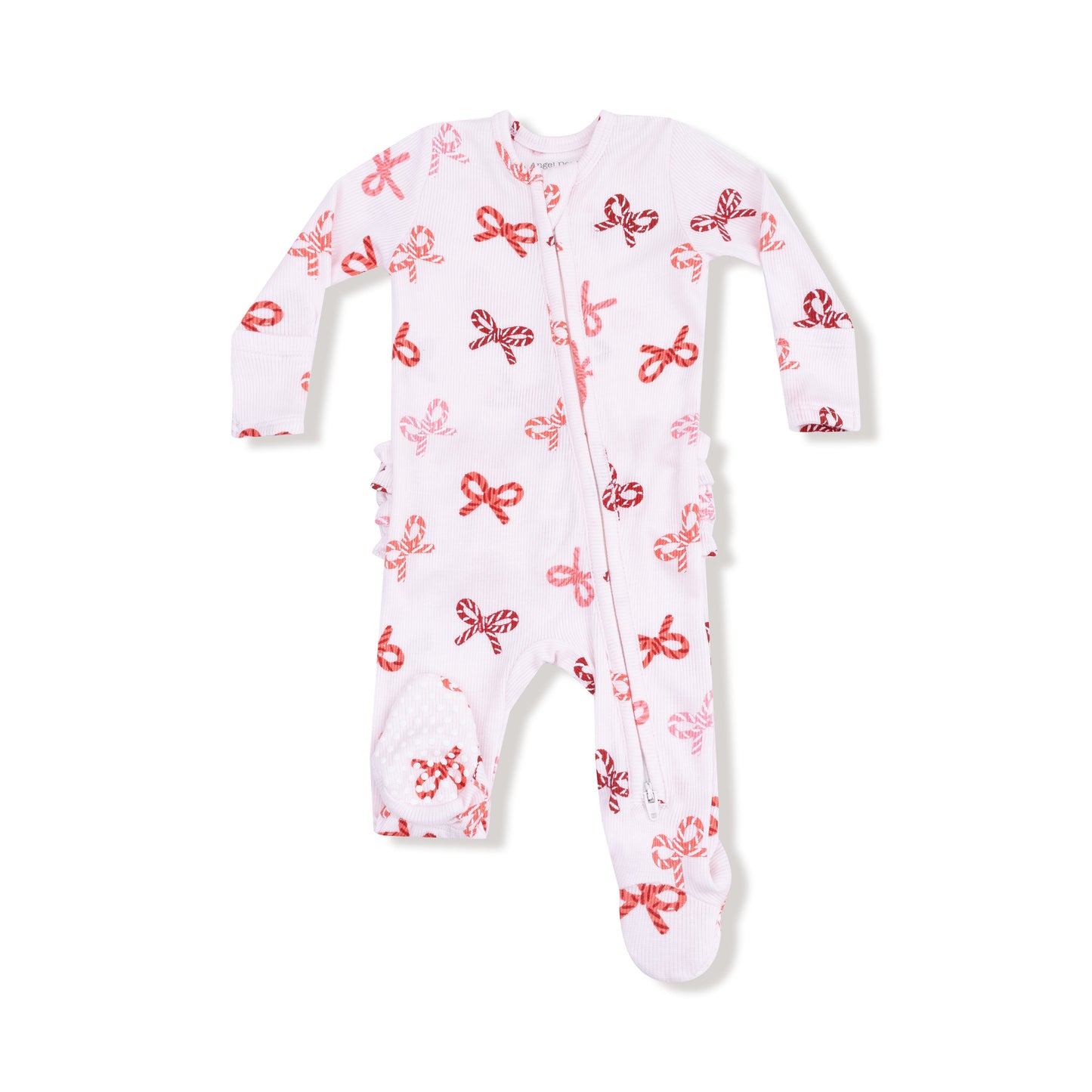 2 Way Zipper Ruffle Back Footie