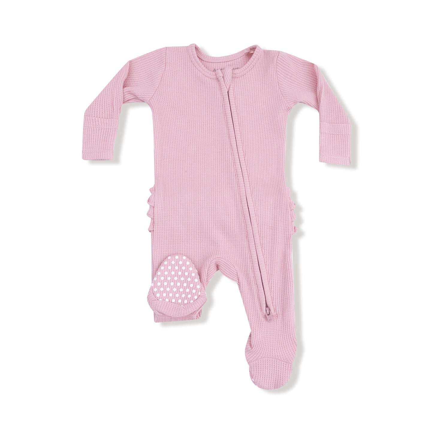 2 Way Zipper Ruffle Back Footie