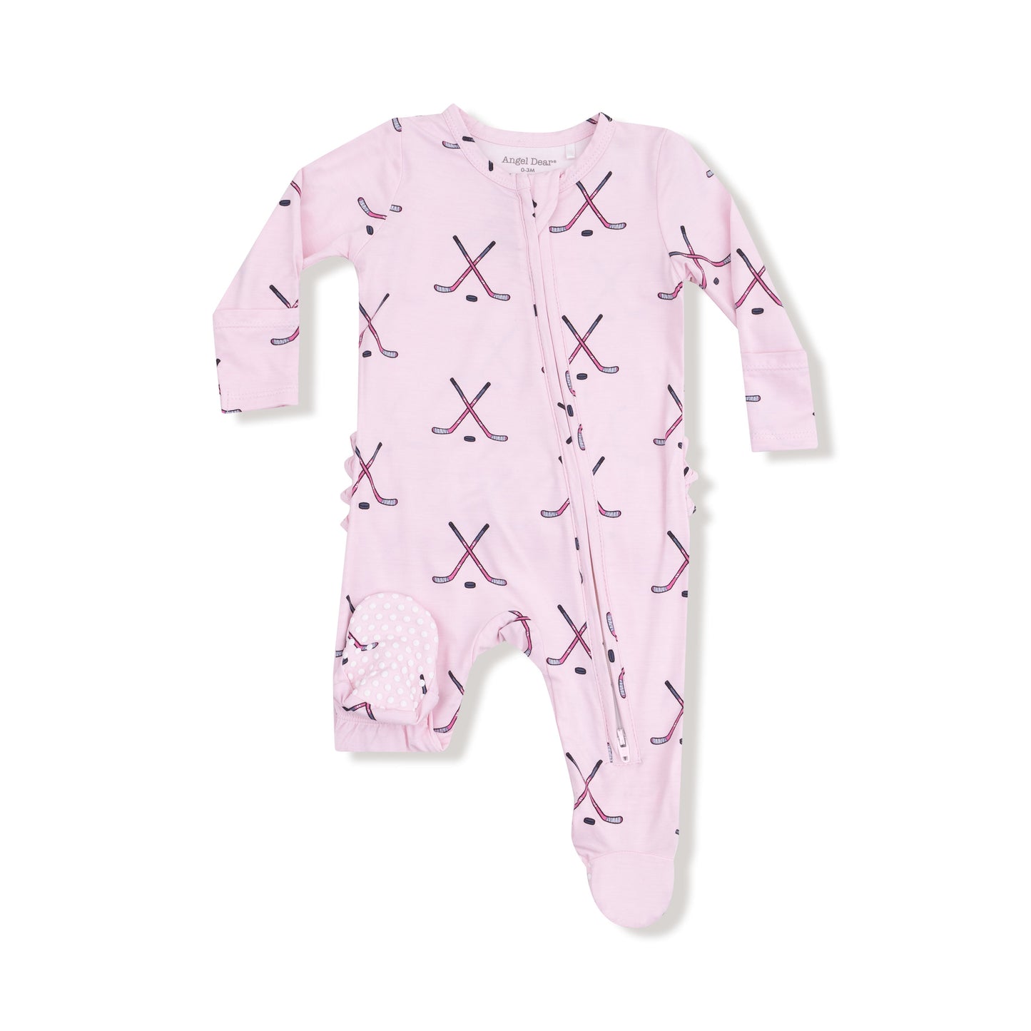 2 Way Zipper Ruffle Back Footie