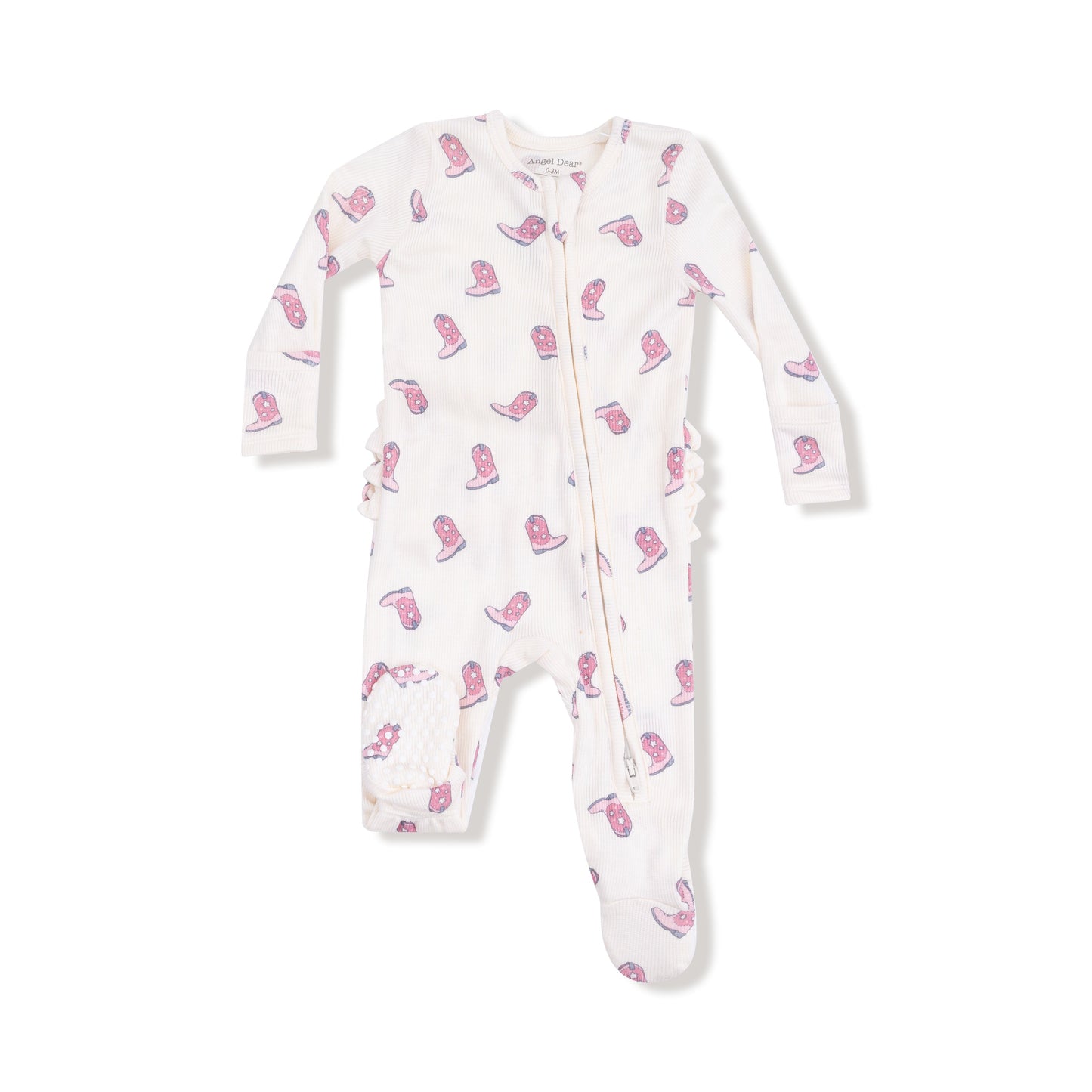 2 Way Zipper Ruffle Back Footie