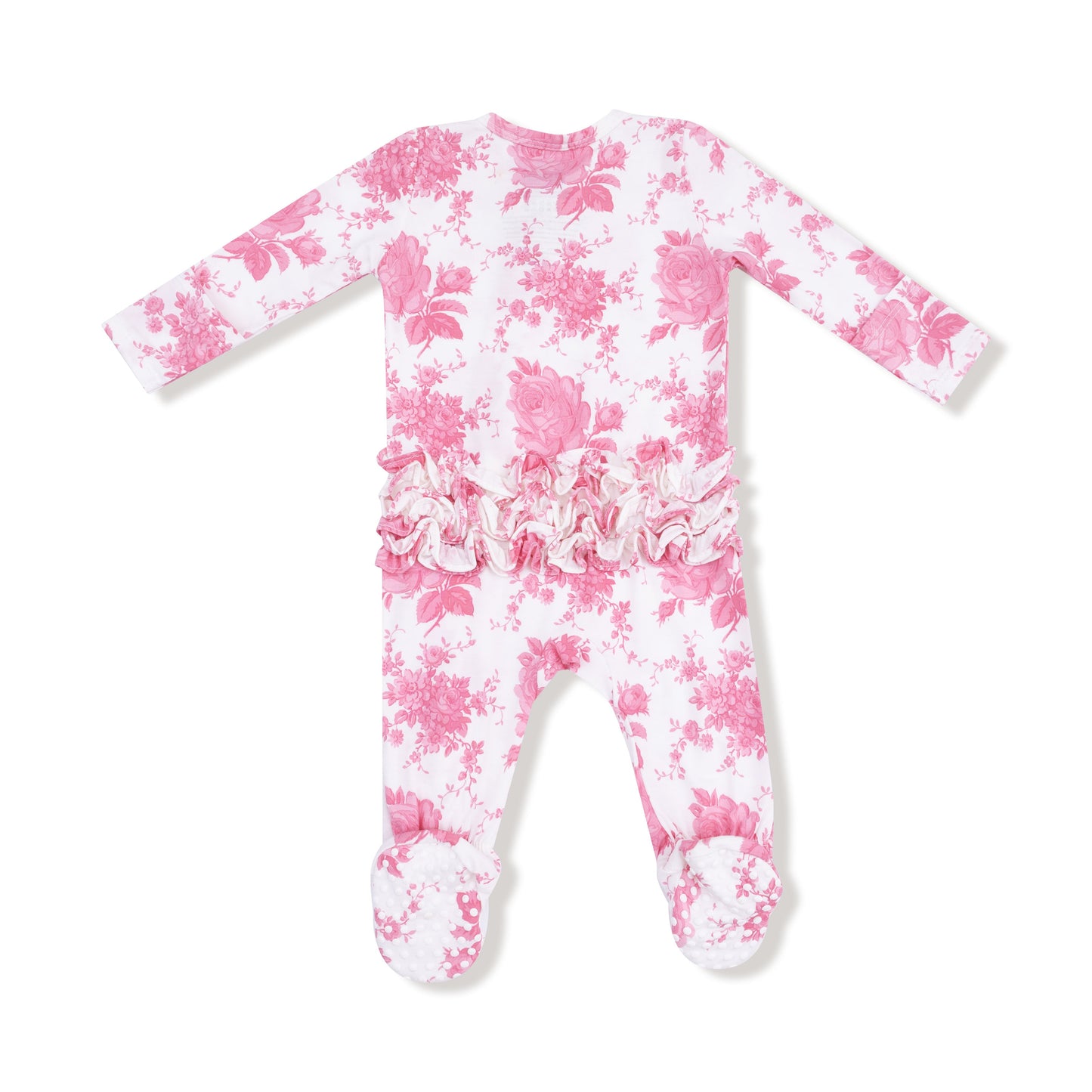 2 Way Zipper Ruffle Back Footie