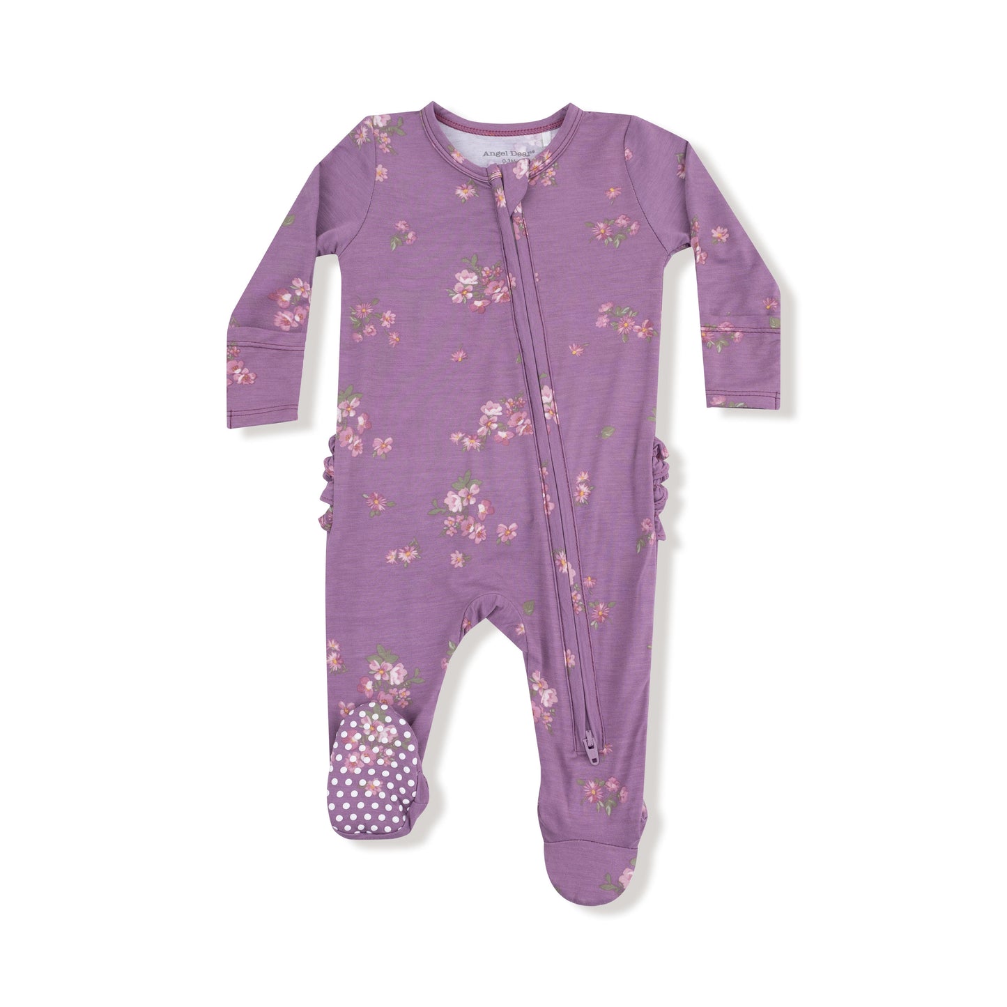 2 Way Zipper Ruffle Back Footie