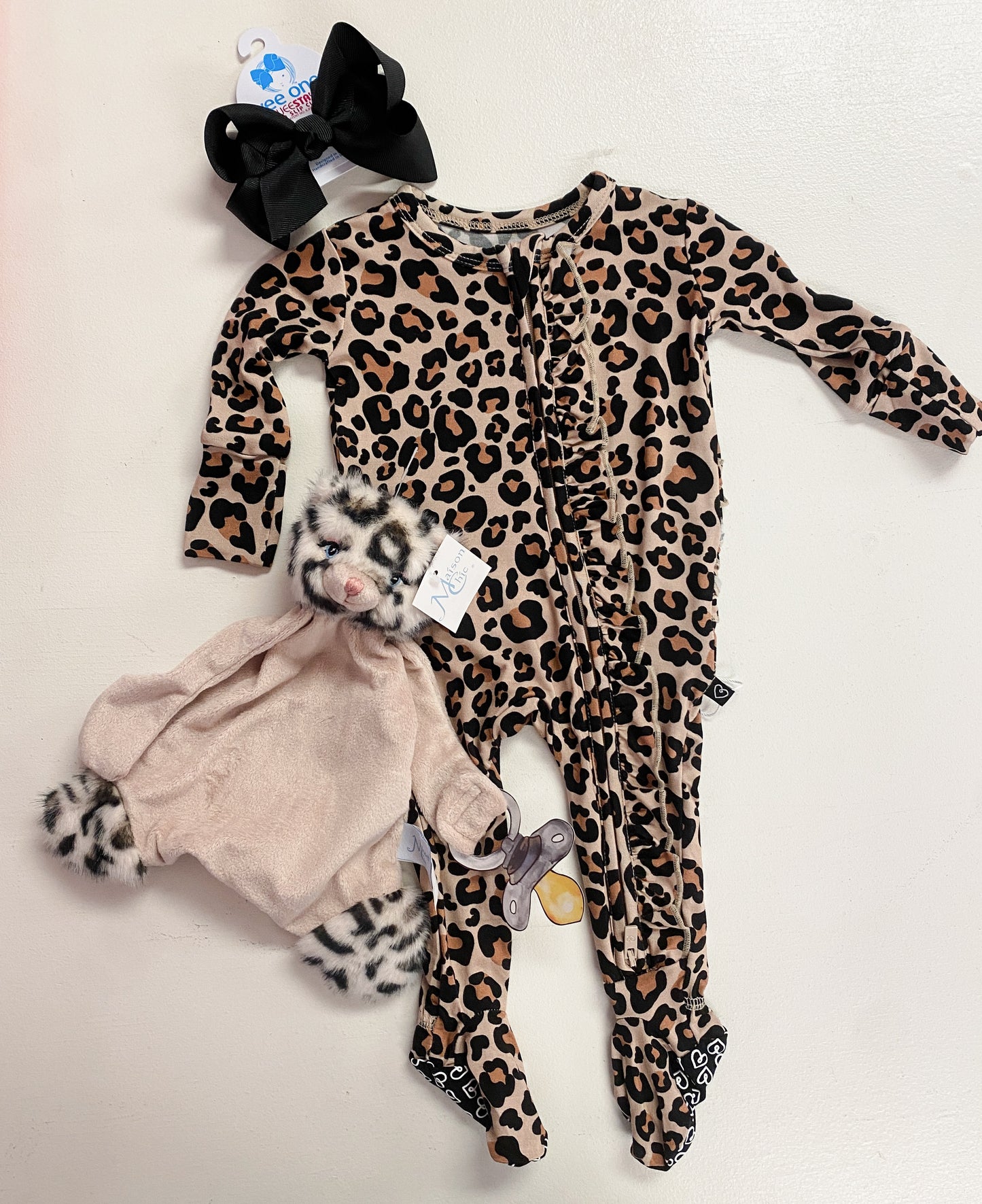 Kiara Ruffled Zippered Footie