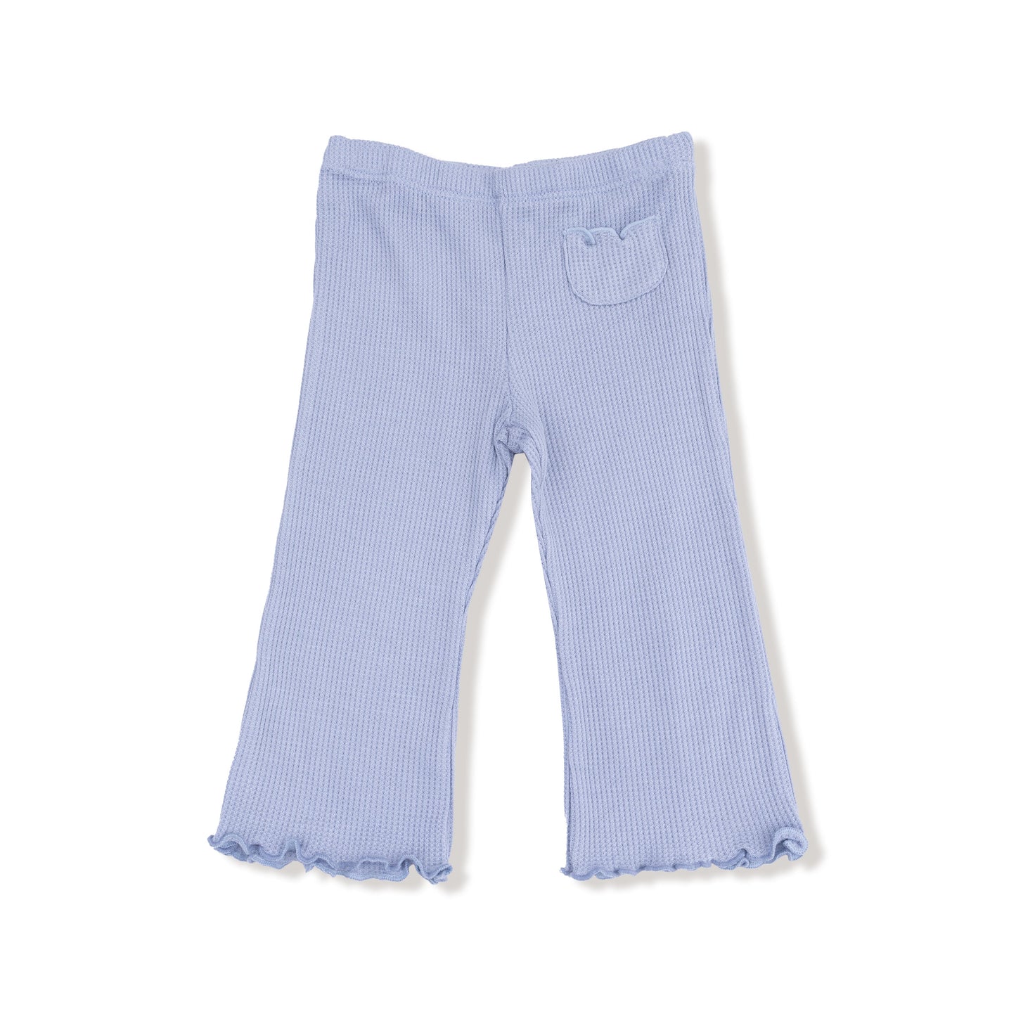 Ruffle Shoulder Shirt and Flare Pant