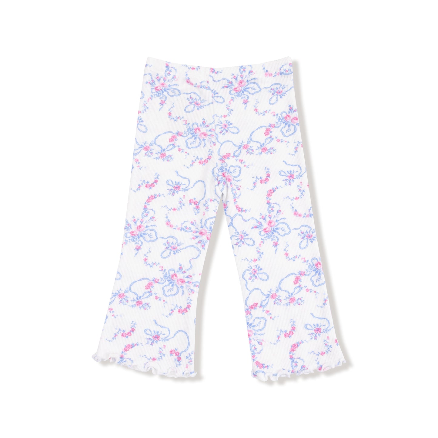 Ruffle Shoulder Shirt and Flare Pant