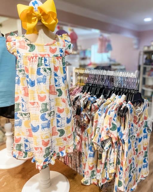 Barnyard Babe Romper | Baby Farm Animal Romper in Bossier City, LA