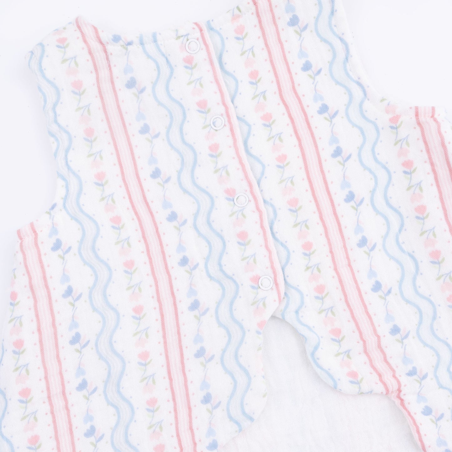 Tulip Stripe - Scallop Back Top with Bloomer & Headband