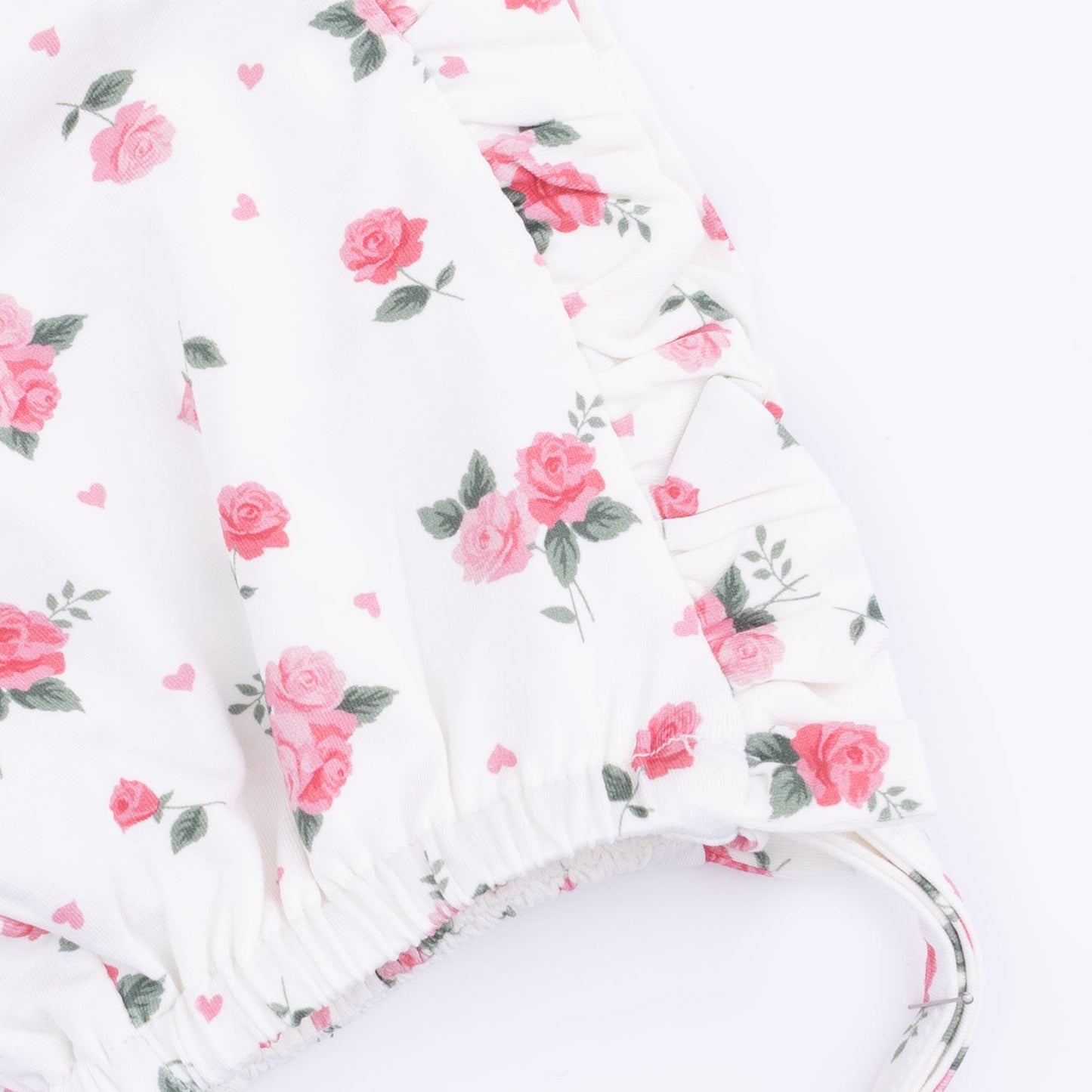 Pink Rosettes - Ruffle Bonnet