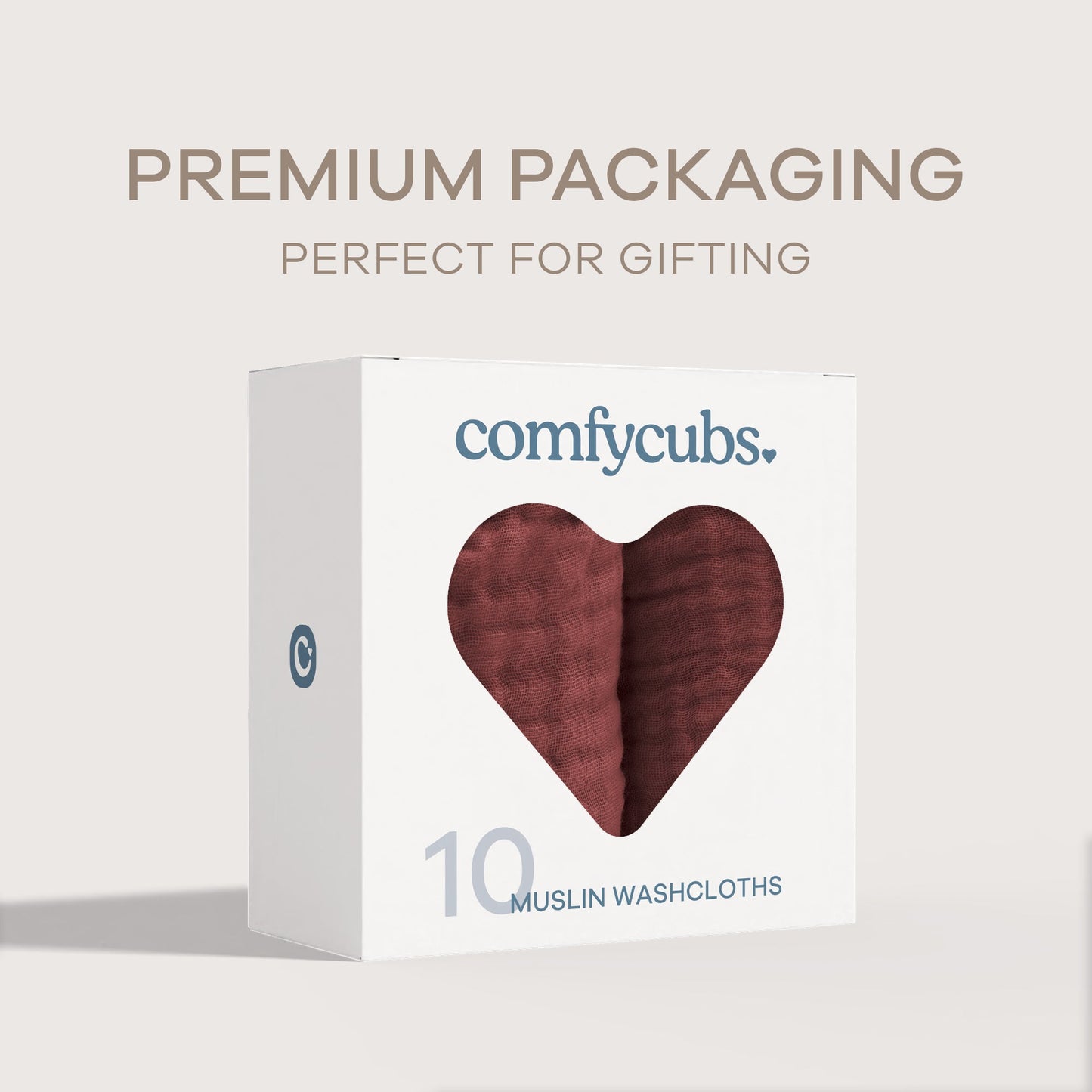 Muslin Washcloths in Wine