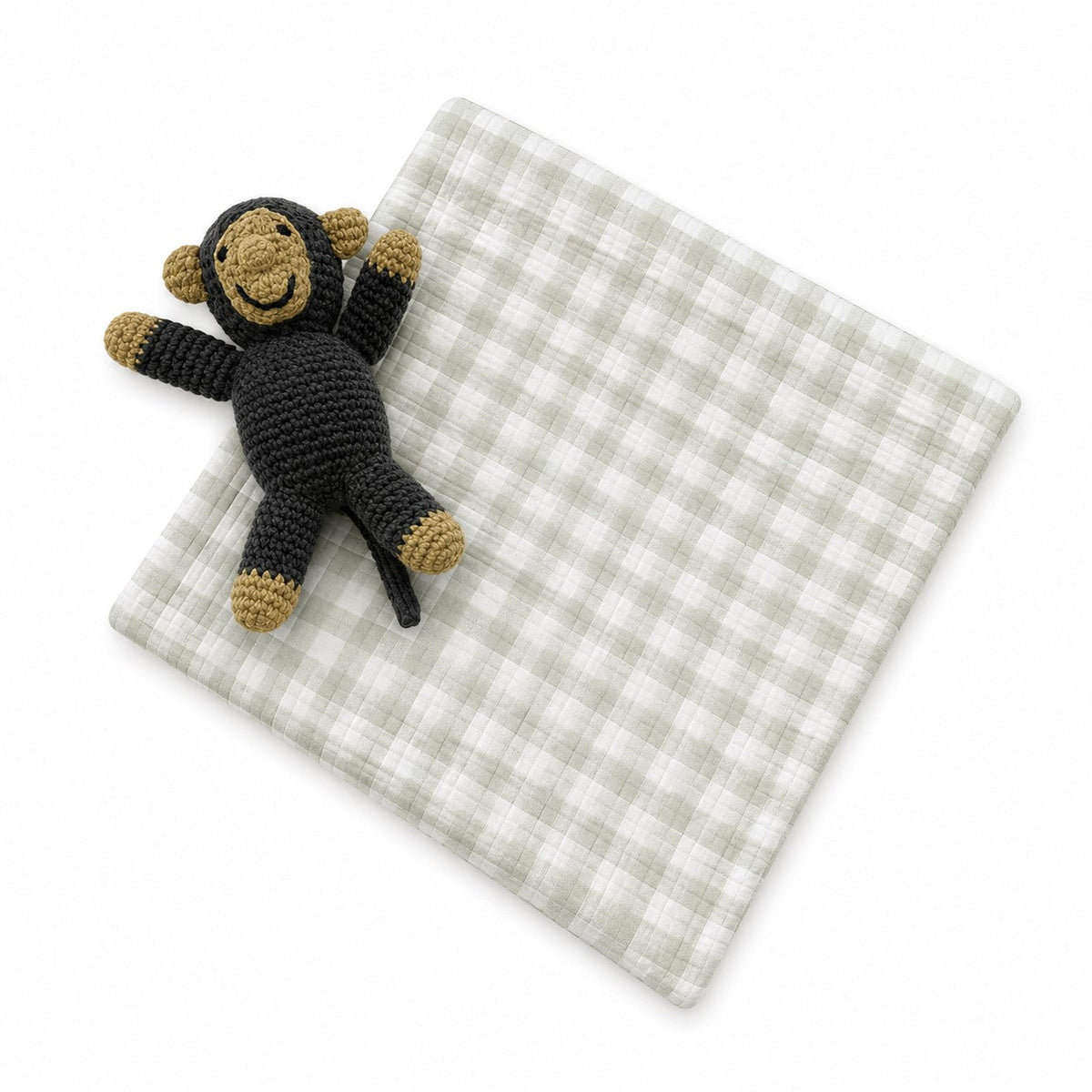 Gingham Check Baby Blanket