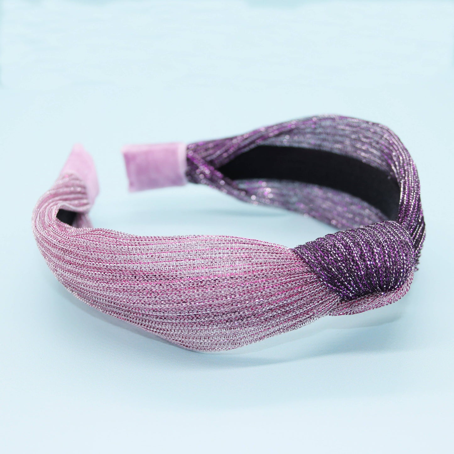 Two Tone Pleated Knot Headbands