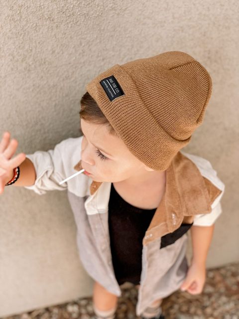 PECAN TODDLER BEANIE