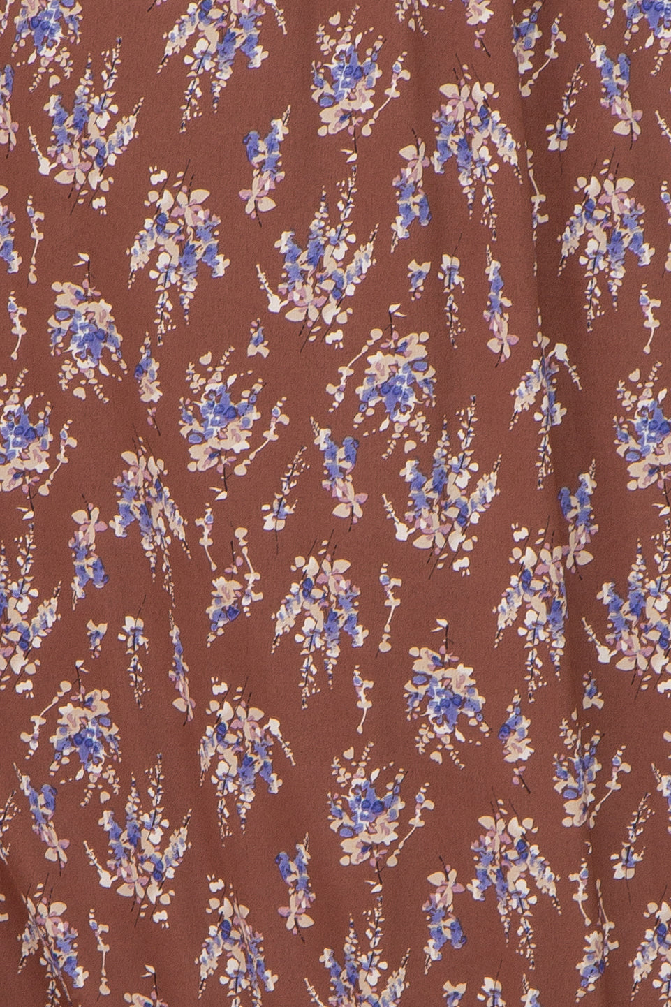 Mocha Floral Tie Front Maxi Dress