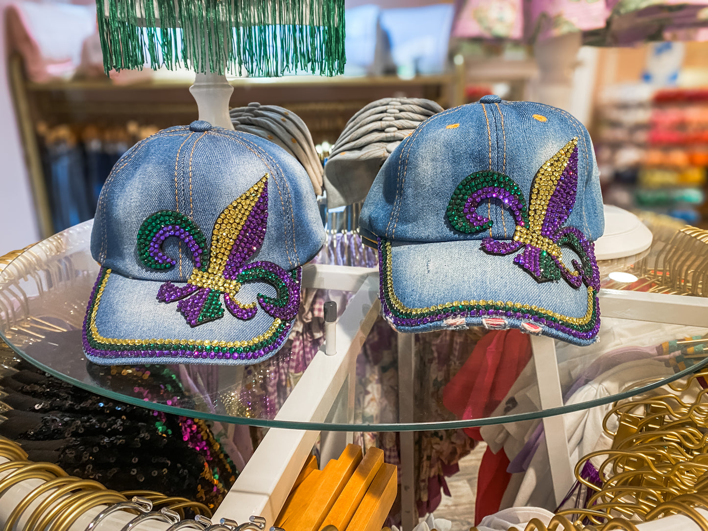 MARDI GRAS FLEUR DE LIS HAT