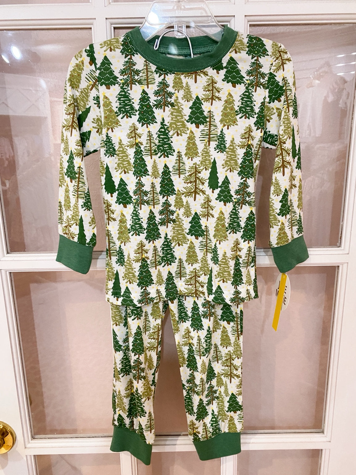 Kids Evergreen Forest Pajama Set – Cozy Two-Piece Christmas PJs