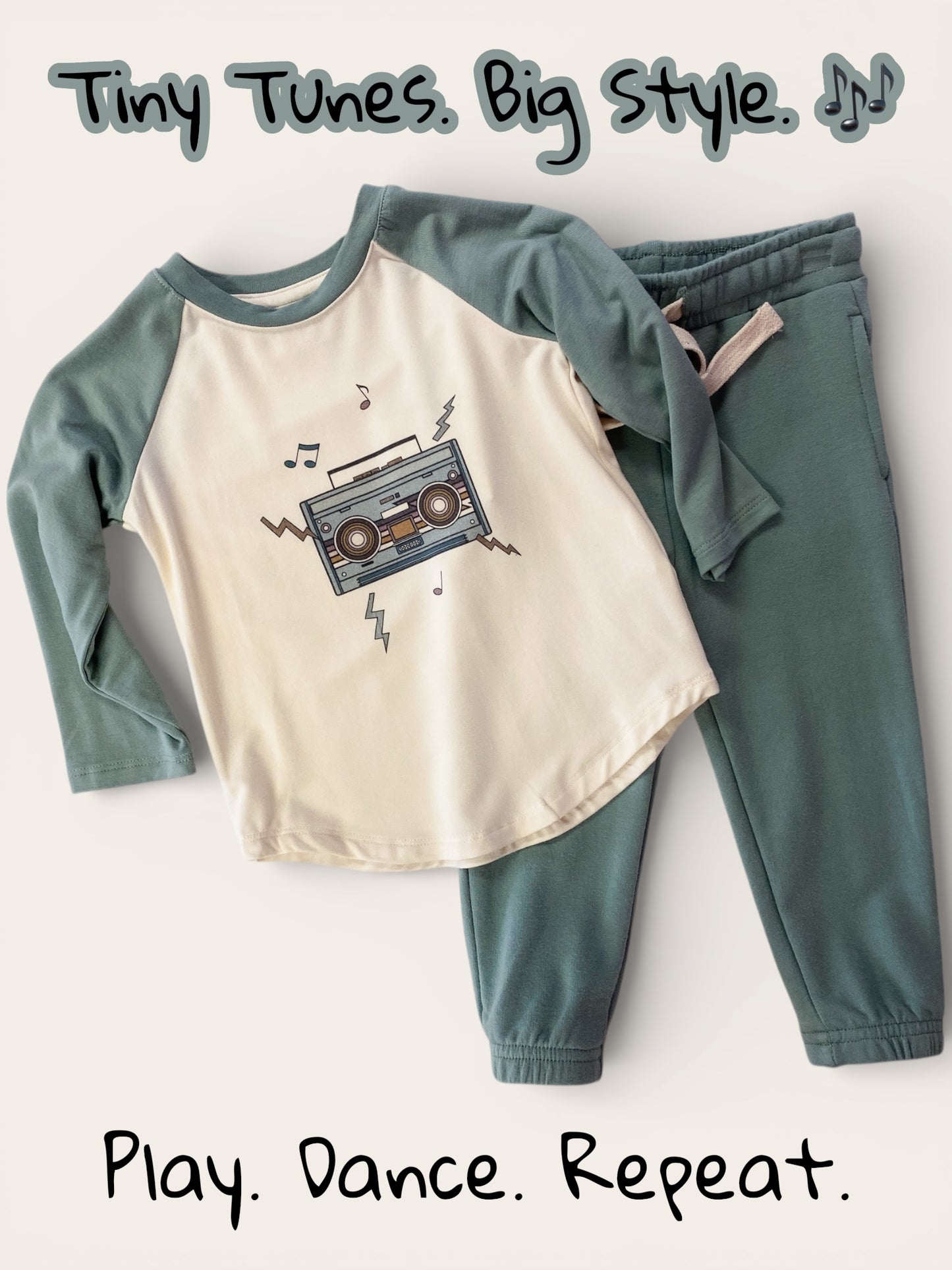 LONG SLEEVE BASEBALL TEE-BOOMBOX