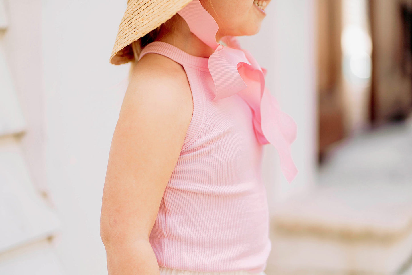 Paradise Pink Ribbed Tank