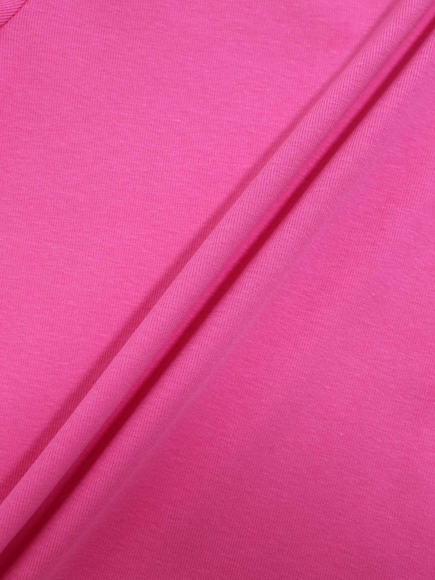3/4 Sleeve Bubble T-Shirt - Pink
