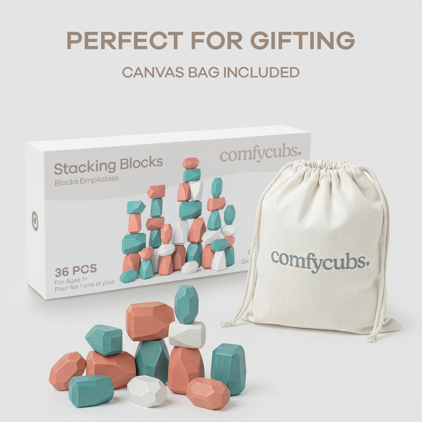 Stacking Blocks for Toddlers in Dino Pack