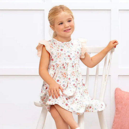 Prairie Petals Bamboo Waist Dress