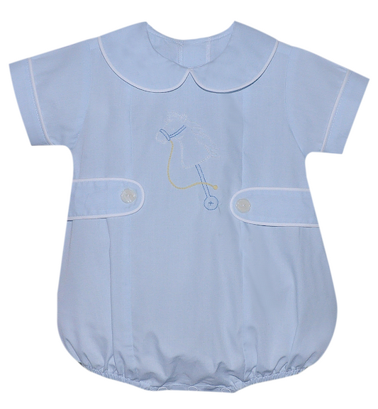 Blue Keaton Bubble-Stick Horse