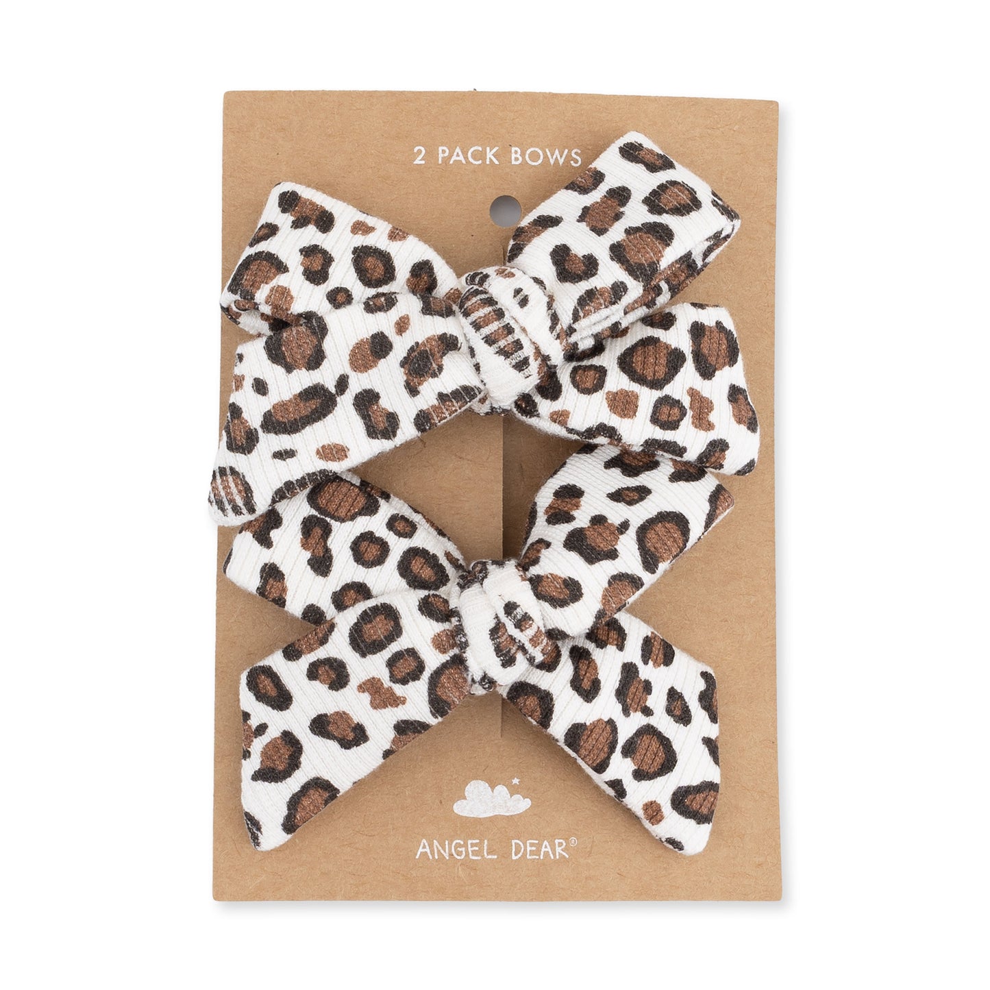 Leopard Rib - 2 Pack Bow Clips