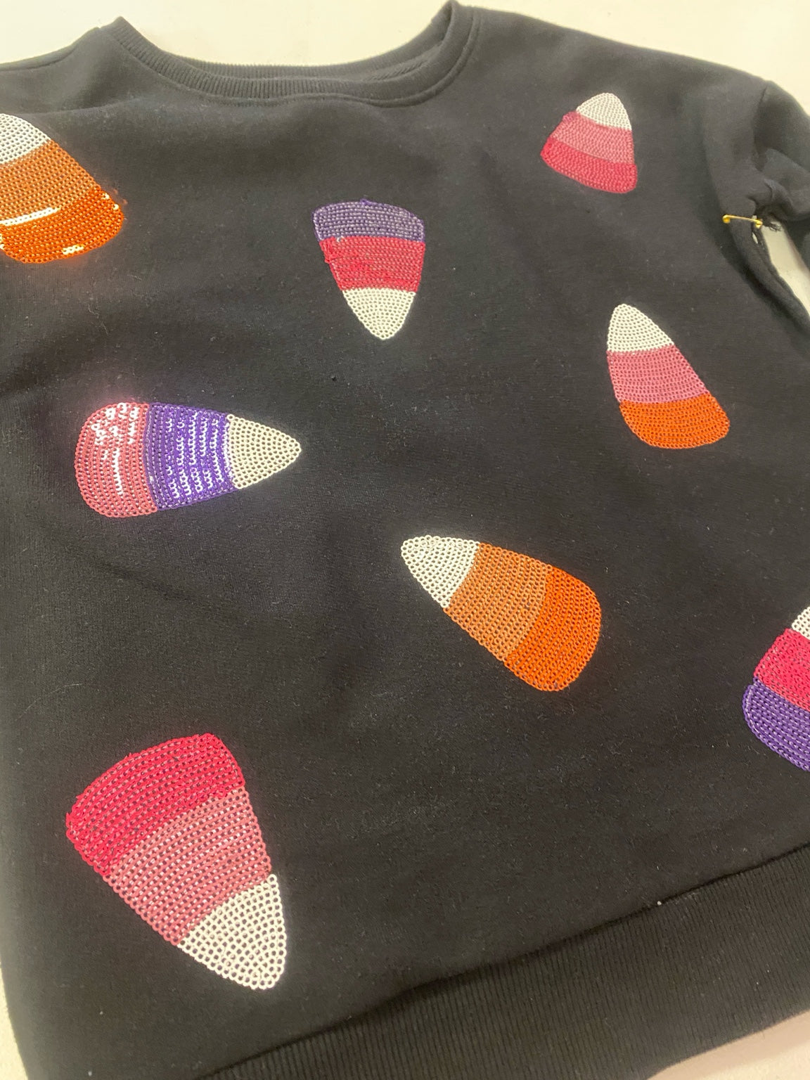 Sequin Candy Corn Sweatshirt