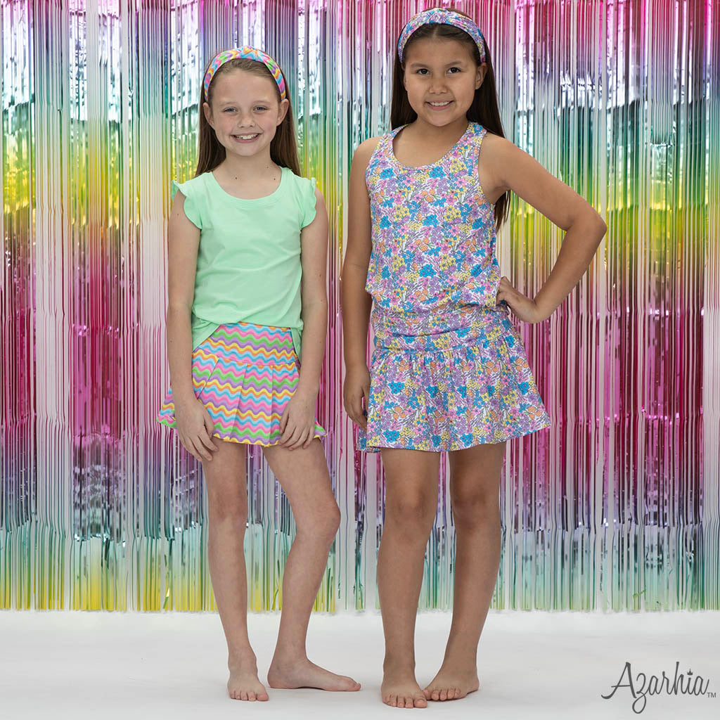 Spring Waves Tennis Skort