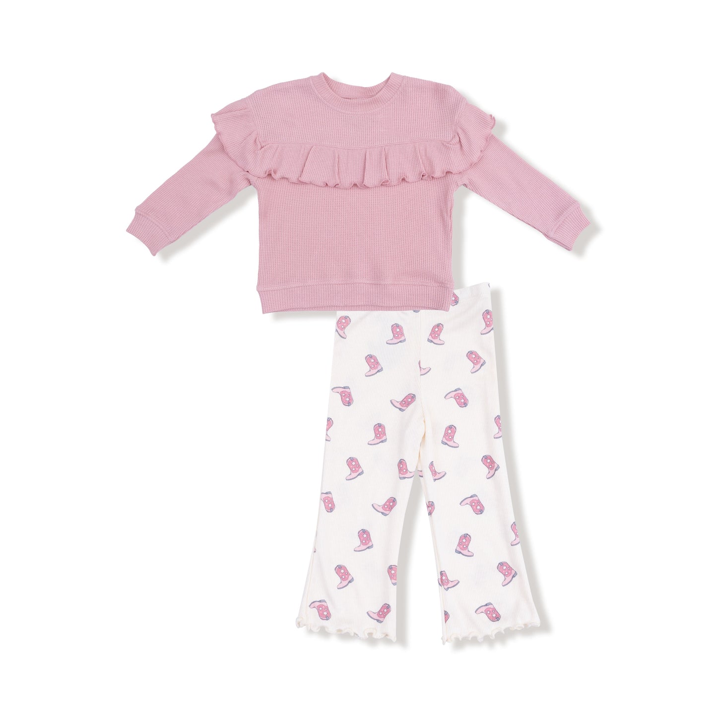 Ruffle Top and Flare Pant