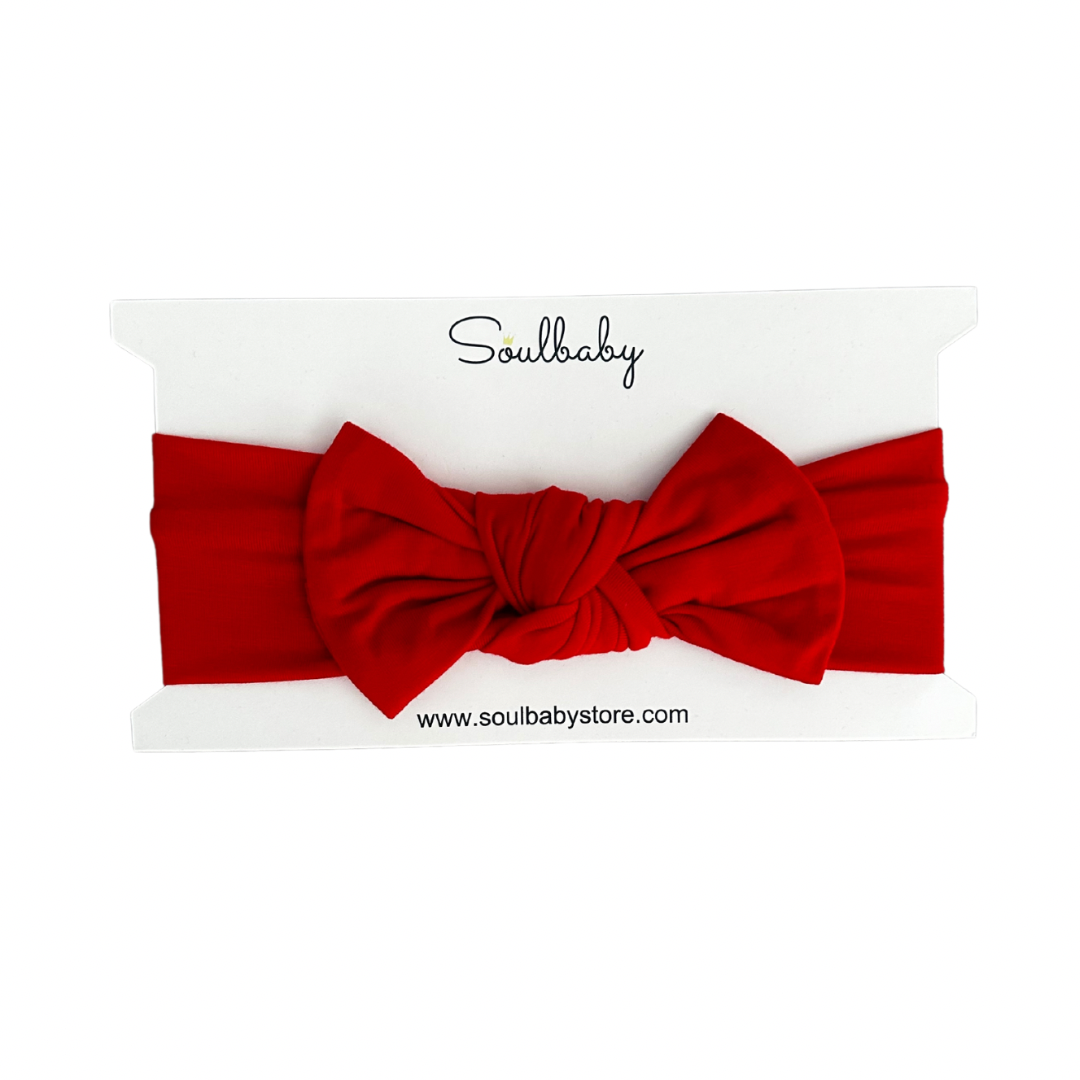 Gingerbread Solid Red Bow