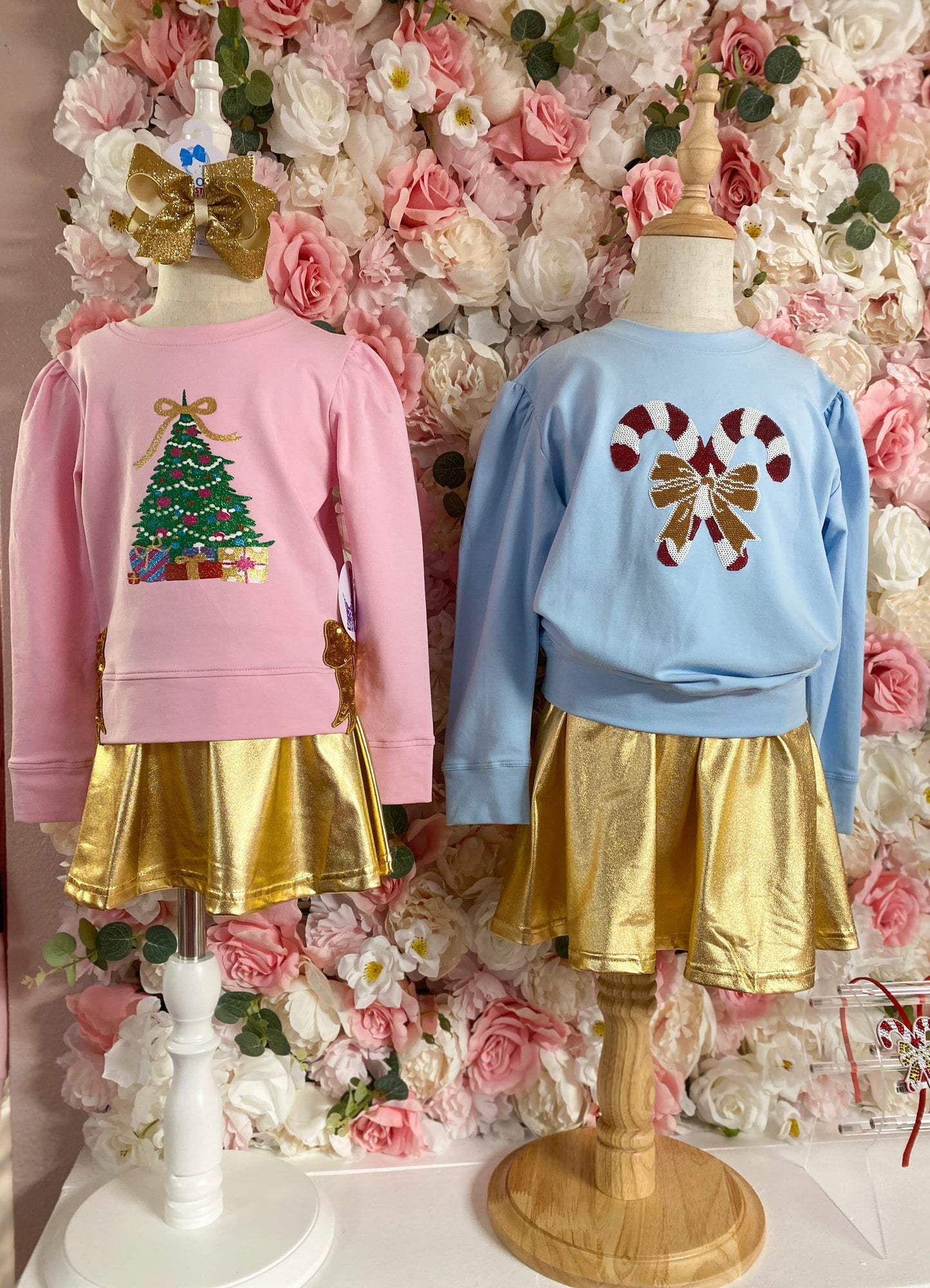 Sequin Candy Canes Sweatshirt