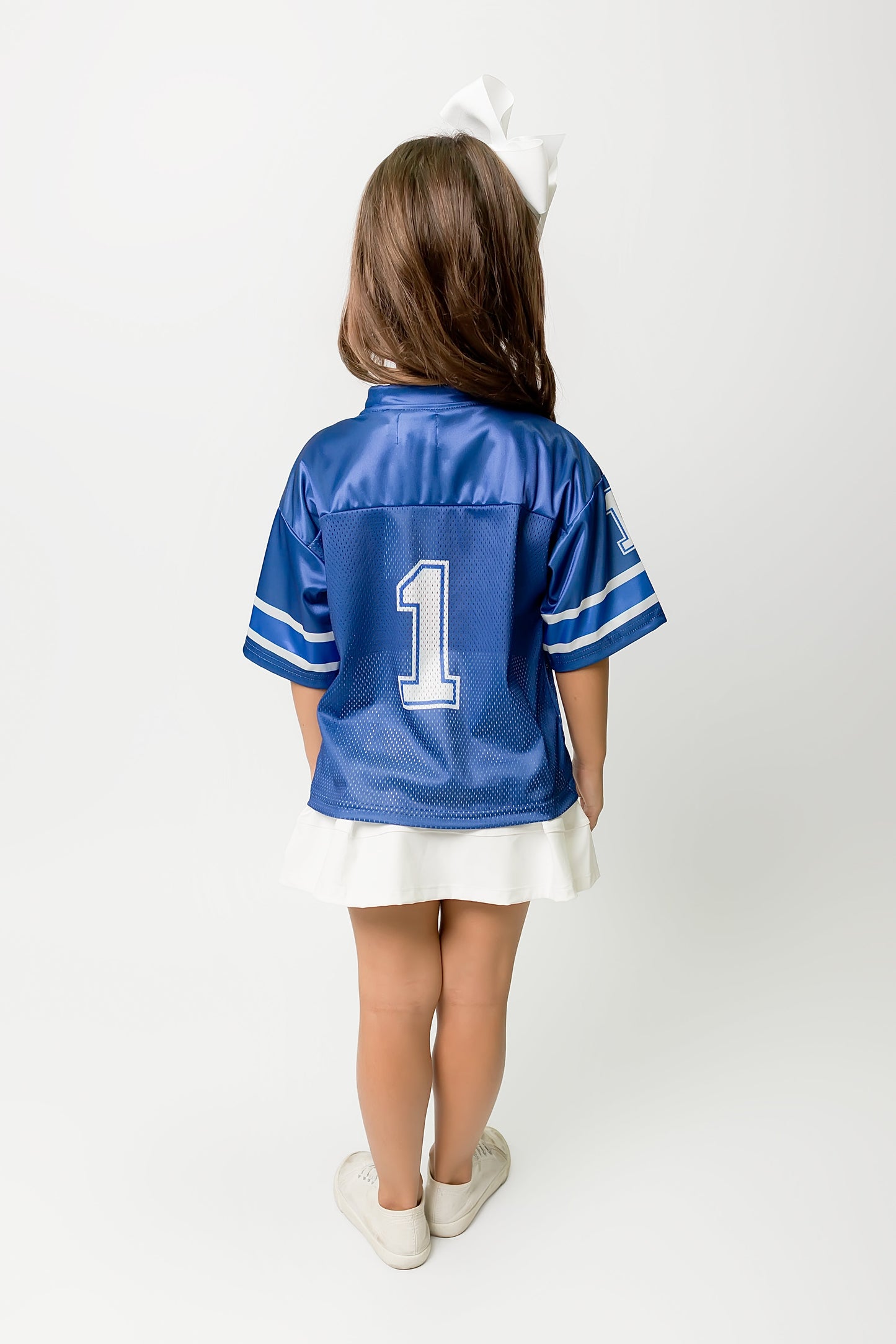 Kids' Royal Blue & White Football Jersey